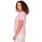 Womens Hearts of Palm Bloom Service Keyhole Neck Solid Blouse - image 4