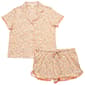 Womens Laura Ashley Short Sleeve Dense Ditsy Pom Pom Trim Pajama - image 1