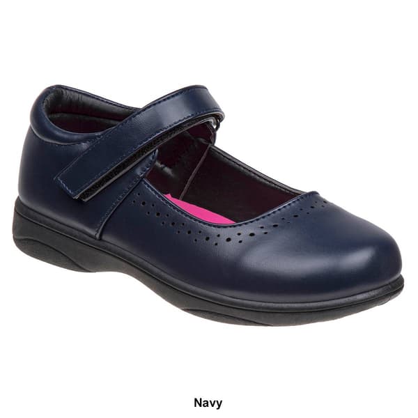Little Girls Petalia® Hook & Loop Closure Mary Jane Flats