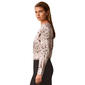 Womens Calvin Klein Long Sleeve Abstract Satin Blouse - image 4