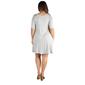 Plus Size 24/7 Comfort Apparel Knee Length Fit & Flare Dress - image 2