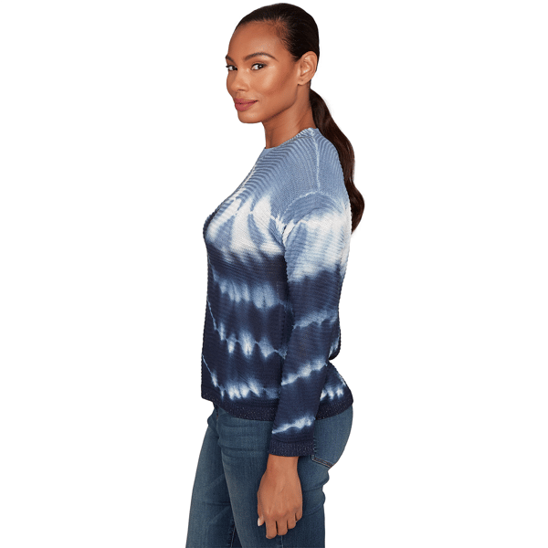 Petite Skye&#8217;s the Limit Back To Town Crew Neck Tie Dye Sweater