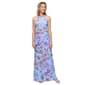Womens SLNY Sleeveless Floral Mesh Halter Neck Gown - image 1