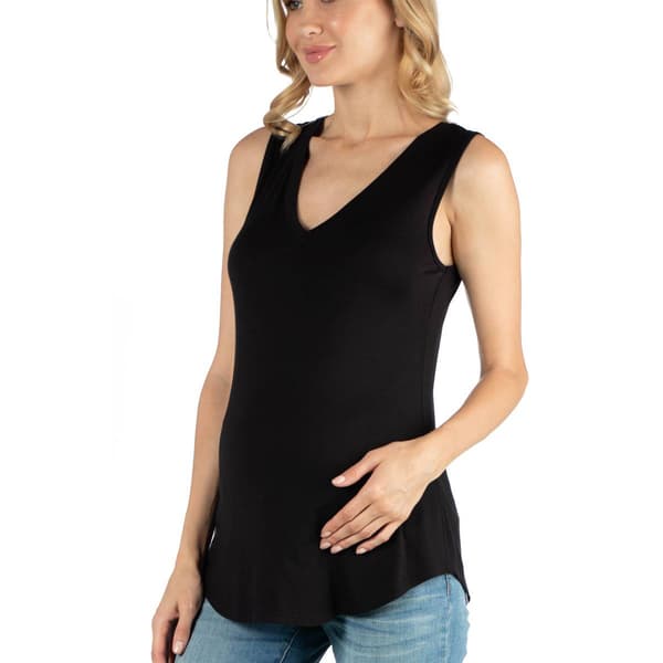 Womens 24/7 Comfort Apparel Maternity Tunic Tank Top