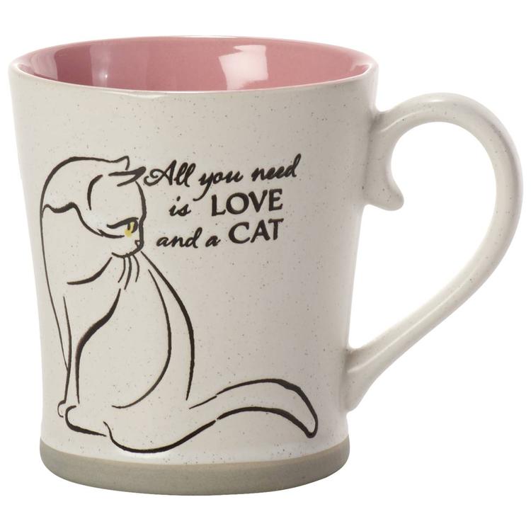 Blue Sky Clayworks All you Need is Love & a Cat Mug