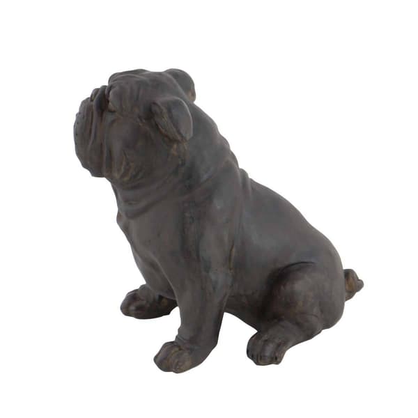 9th & Pike&#174; Brown Polystone Bulldog Sculpture