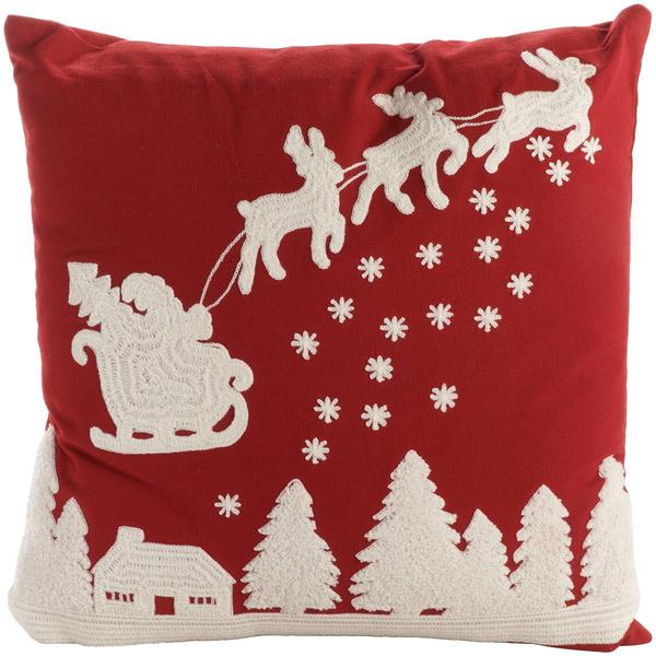 Santa Sleigh Decorative Pillow - 16x16 - image 