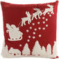 Santa Sleigh Decorative Pillow - 16x16 - image 1