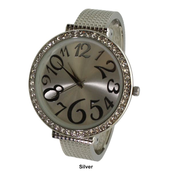 Womens Olivia Pratt™ Big Round Face w/ Rhinestones Watch -A918338