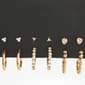 Ashley 6pr. Gold Plated Earrings with Glass Stones & Hearts - image 1