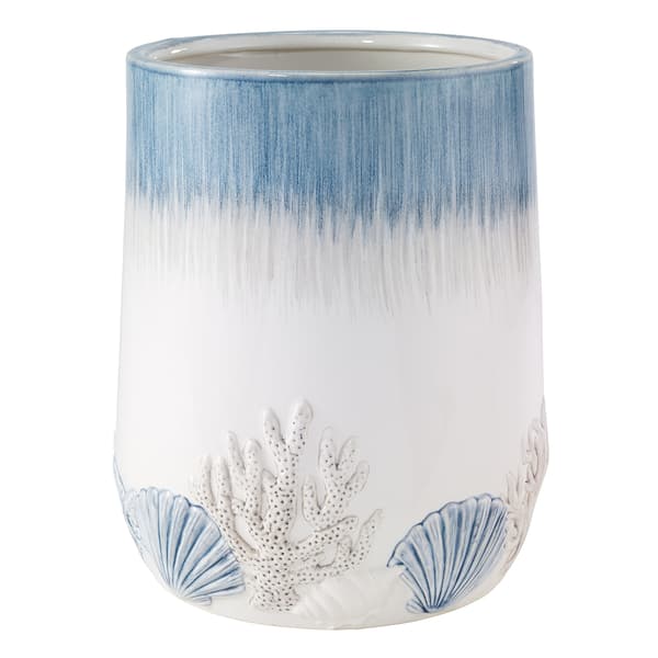 Avanti Abstract Coastal Wastebasket - image 