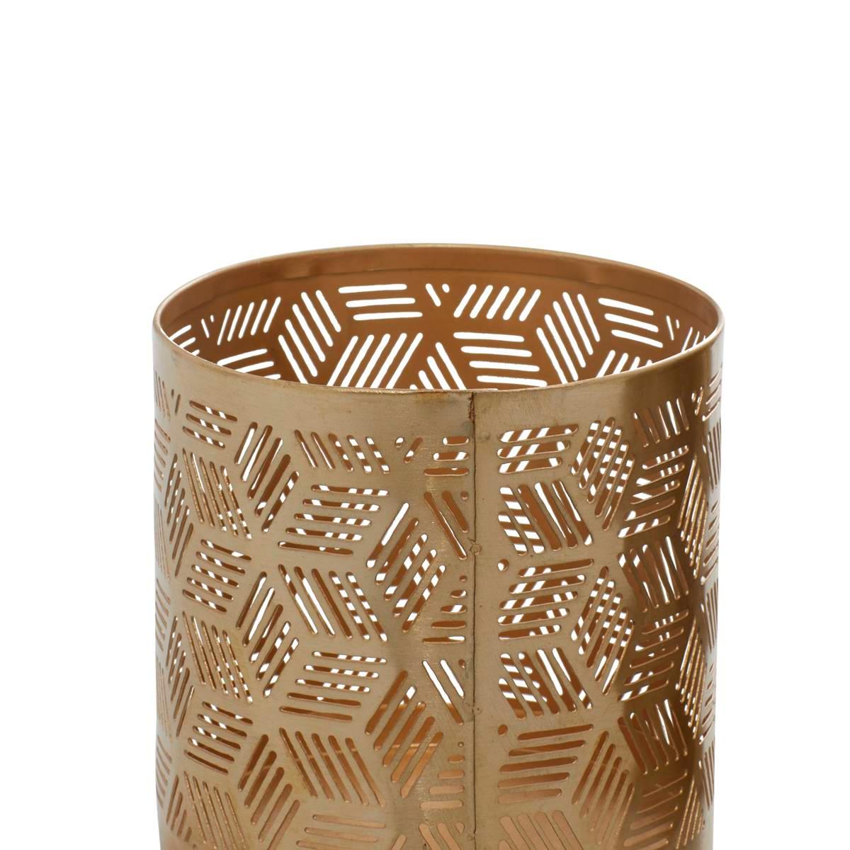 9th & Pike® Gold Iron Glam Geometric Pencil Holder