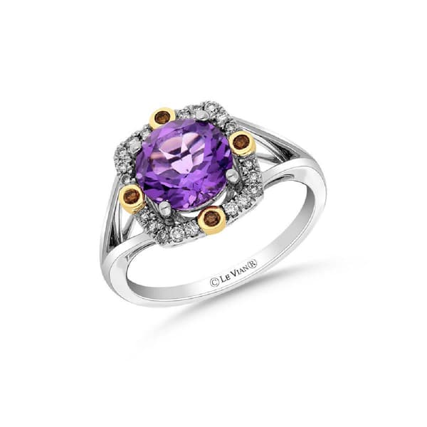 Le Vian(R) Grape Amethyst w/ Chocolate & Nude Diamond Ring - image 