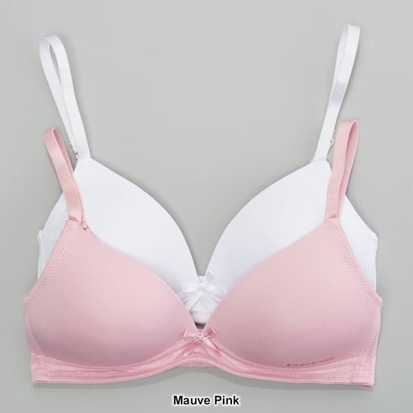 Girls (7-16) Bebe 2pk. Molded Solid Bras