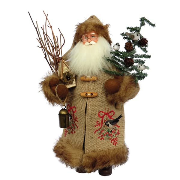 Santa's Workshop 15in. Chickadee Santa Claus Figurine - image 