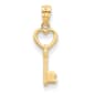 Gold Classics&#40;tm&#41; 14kt. Heart Key Polished Pendant - image 1