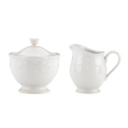 Lenox(R) French Perle White(tm) Sugar and Creamer Set