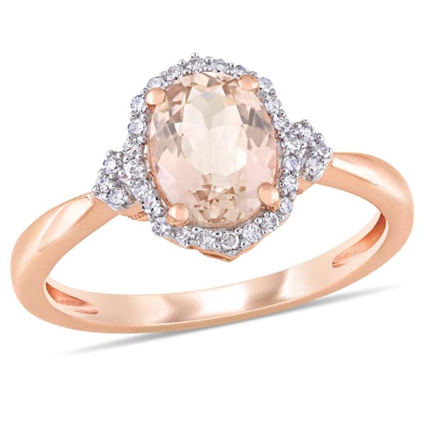 Gemstone Classics&#40;tm&#41; 10kt. Rose Gold 1/8ctw. Diamond Ring - image 