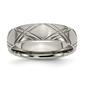 Mens Endless Affection&#40;tm&#41; Titanium Criss Cross 6mm Polished Band - image 1