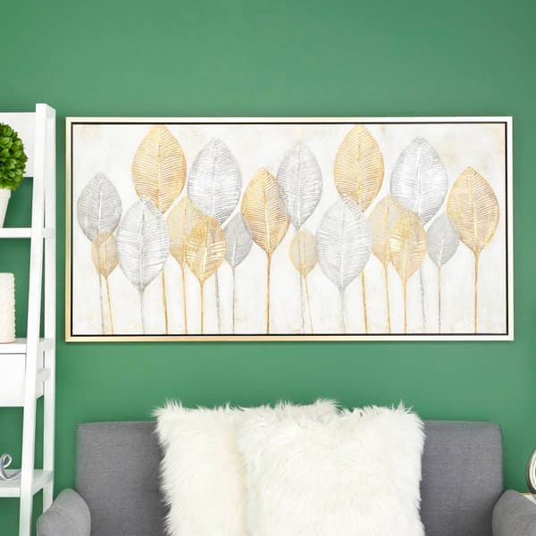 CosmoLiving by Cosmopolitan Brown Canvas Wall Art