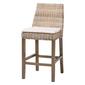 bali & pari Toby Modern Bohemian Kubu Rattan Counter Stool - image 1