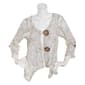 Womens Nina Leonard Coconut Button Shrug - image 1