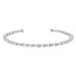 Athra Silver Plated Clear Crystal & Stripe Bead Coil Bracelet - image 1