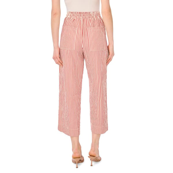 Womens Cece Pull On Stripe Cropped Wide Leg Pants