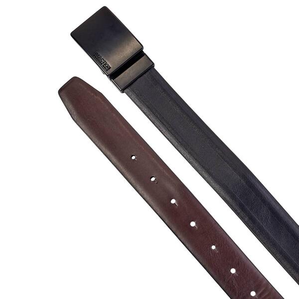 Mens Kenneth Cole&#40;R&#41; Reaction&#40;tm&#41; 35mm Reversible Plaque Stretch Belt - image 