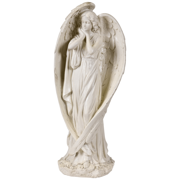 Northlight Standing Angel with Wings Outdoor Garden Statue