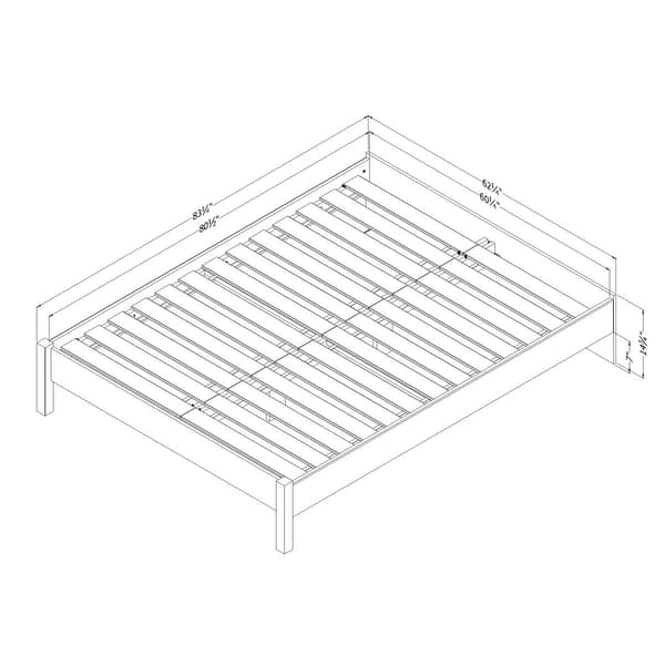 South Shore Holland Queen Platform Bed