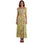 Womens Nautica Puff Sleeve Garden Floral Midi Dress - image 1