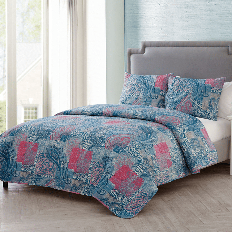 VCNY Home Ava 3pc. Paisley Quilt Set
