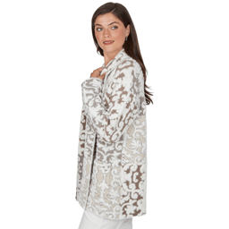 Womens Ruby Rd. Mythical Long Sleeve Ornate Open Front Cardigan