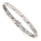 Gold Classics(tm) 14kt. White Gold Polished Twisted Flexible Bangle - image 1