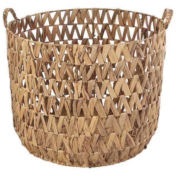 X-Large Open Weave Water Hyacinth Basket - image 