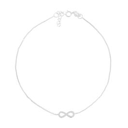 Barefootsies Sterling Silver Infinity Anklet