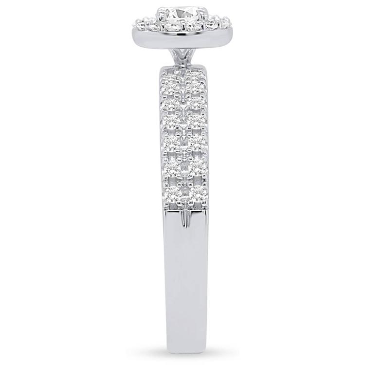 Nova Star® Sterling Silver 1/2ctw. Lab-Grown Diamond Bridal Ring