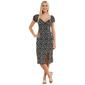 Juniors Madden Girl Challis Puff Sleeve Midi Dress - image 1