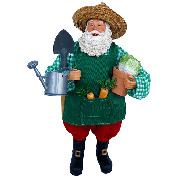 Santa''s Workshop 12in. Gardening Claus - image 