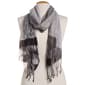 Womens Grey Jacquard Pashmina Scarf - image 1