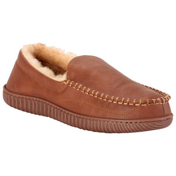 Mens Haggar(R) Smooth Venetian Slippers - image 