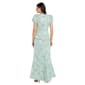 Womens R&M Richards Short Puff Sleeve Floral Sequin Gown - image 2