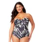 Plus Size Anne Cole Palm Chic Twist Shirred One Piece Swimsuit - image 3