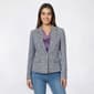 Womens Kasper Long Sleeve One Button Tweed Patch Pocket Blazer - image 2