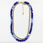 Ashley Cooper(tm) 2-Row Gold-Tone & Blue Beaded Necklace - image 1