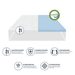 Levitate Sleep 2in. Gel Swirl Mattress Topper
