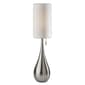 HomeRoots 35in. Brushed Steel Metal Teardrop Table Lamp - image 1