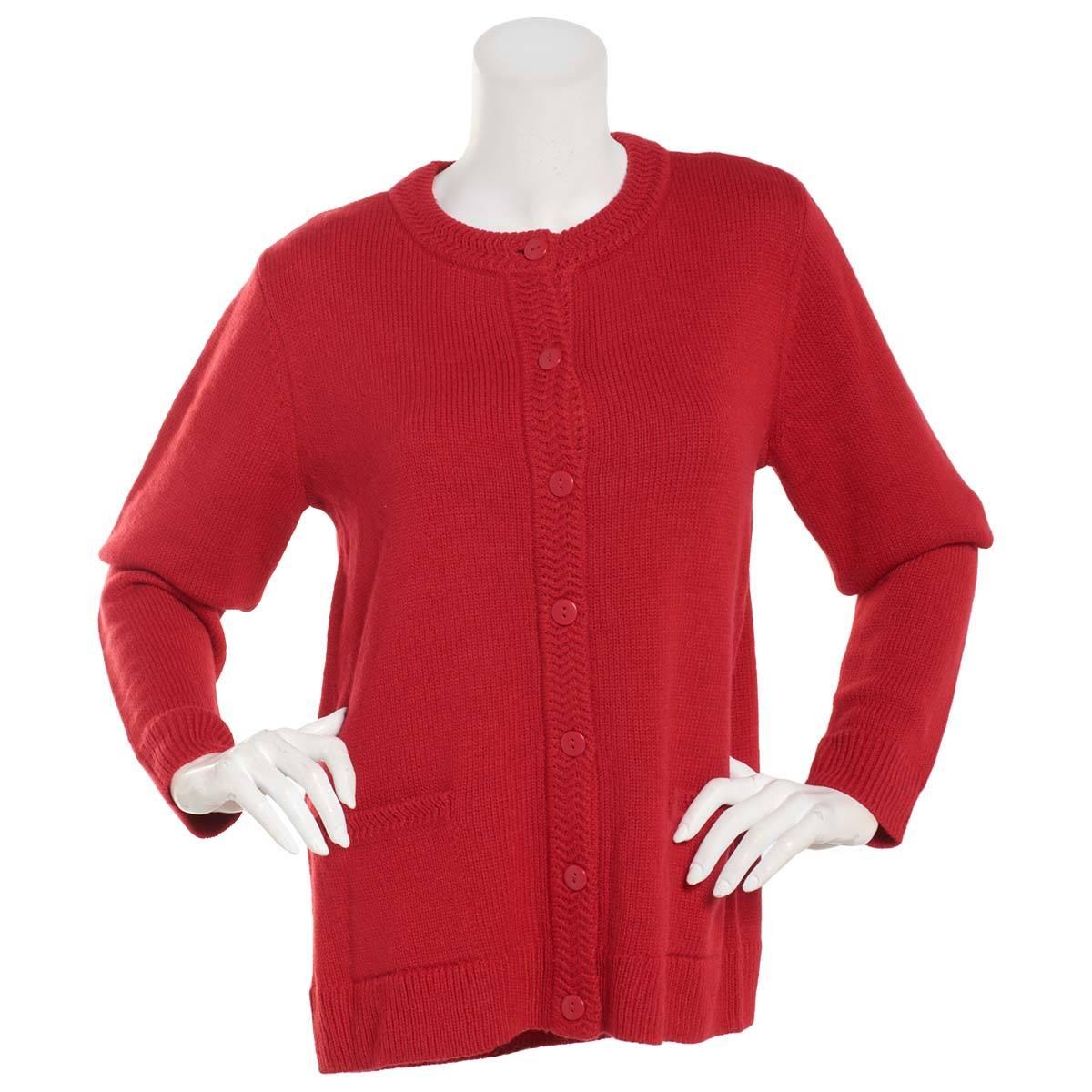 Petite Hasting & Smith Long Sleeve Solid Button Front...