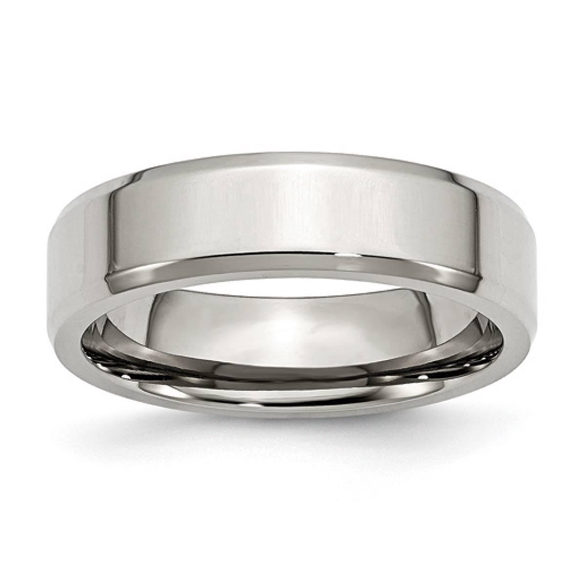 Mens Gentlemen’s Classics™ Beveled Edge 6mm Wedding Band